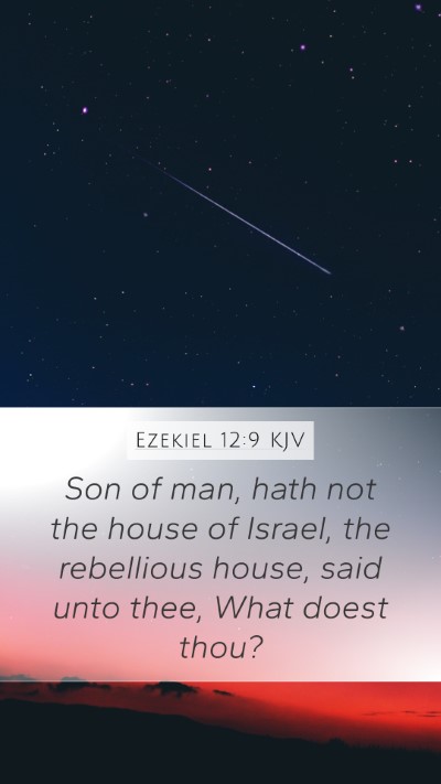 Ezekiel 12:9 Explained