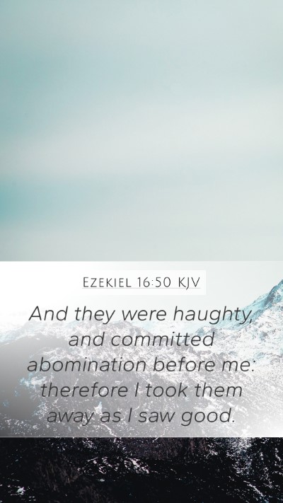 Ezekiel 16:50 Explained