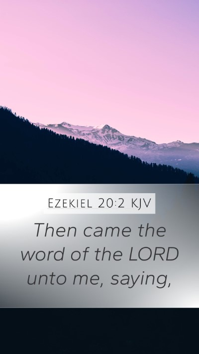 Ezekiel 20:2 Explained