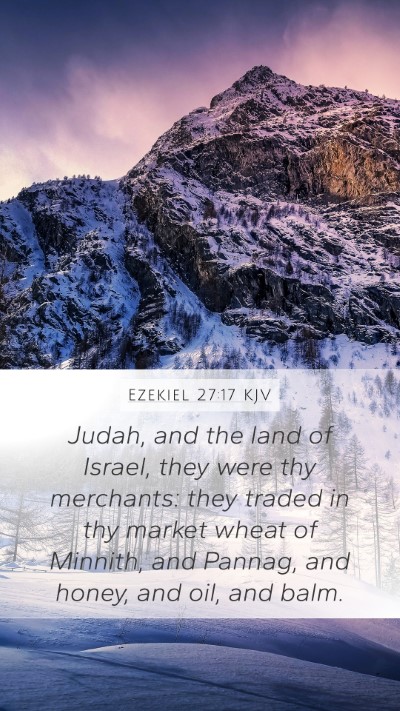 Ezekiel 27:17 Explained