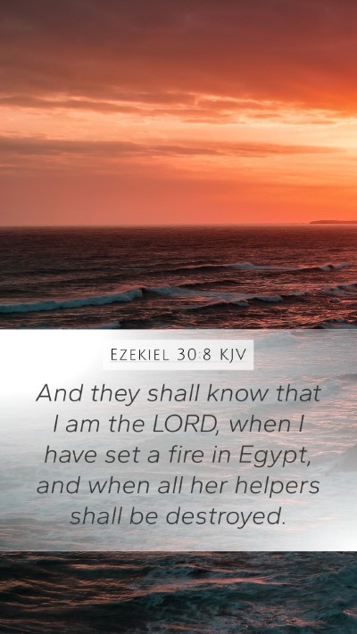 Ezekiel 30:8 Explained