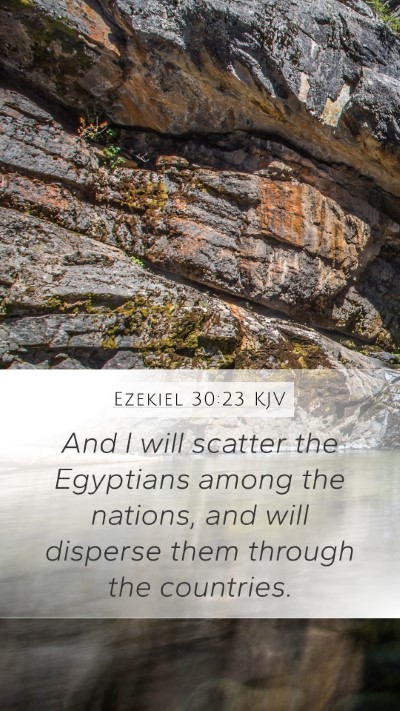 Ezekiel 30:23 Explained