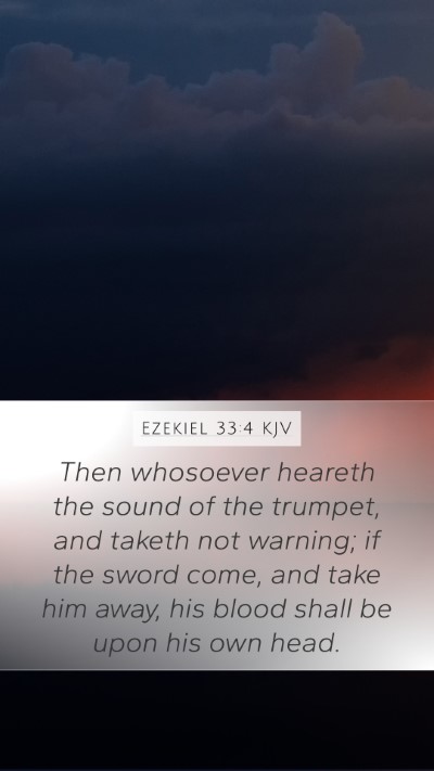 Ezekiel 33:4 Explained