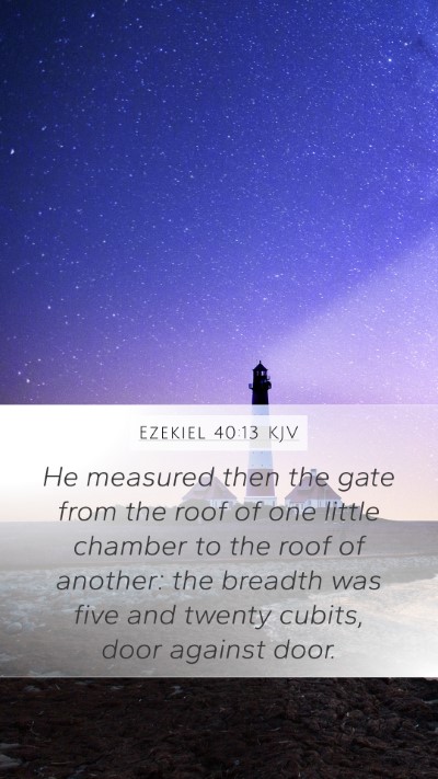 Ezekiel 40:13 Explained