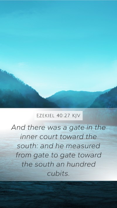 Ezekiel 40:27 Explained