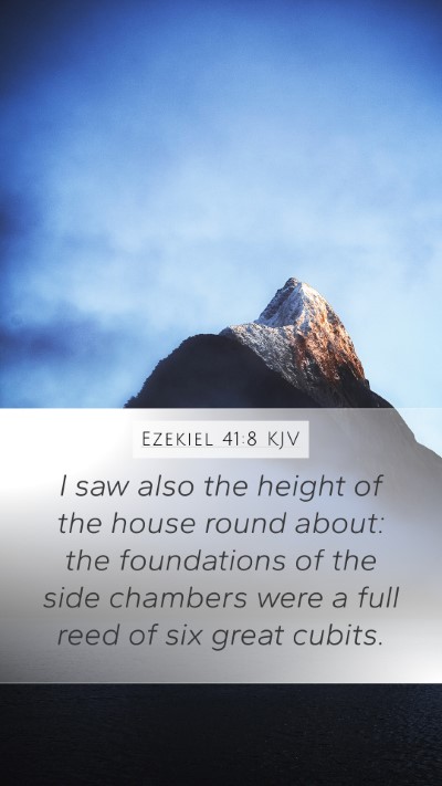 Ezekiel 41:8 Explained