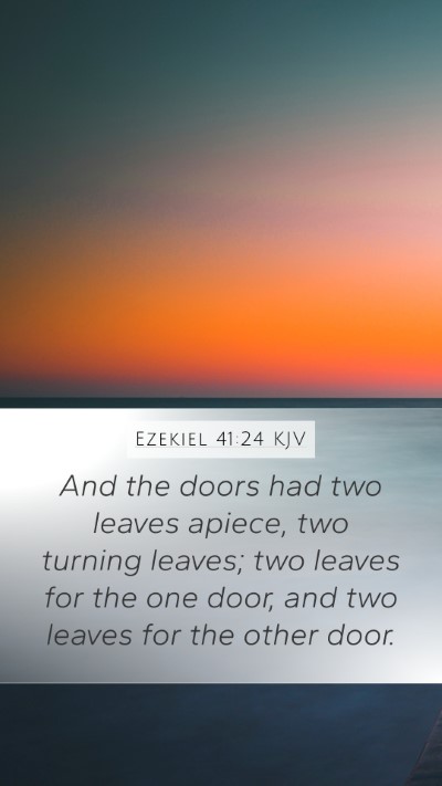 Ezekiel 41:24 Explained