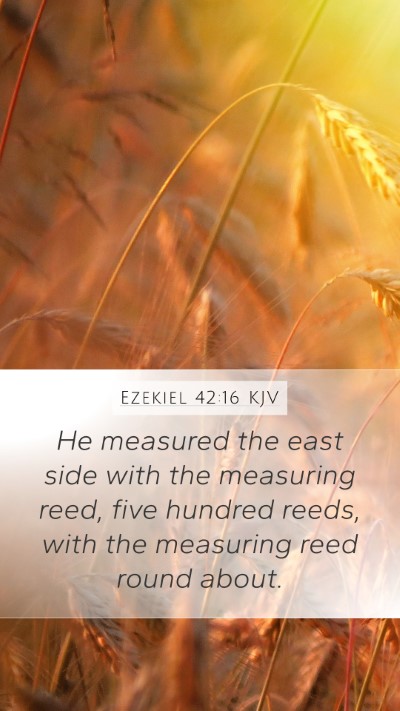 Ezekiel 42:16 Explained