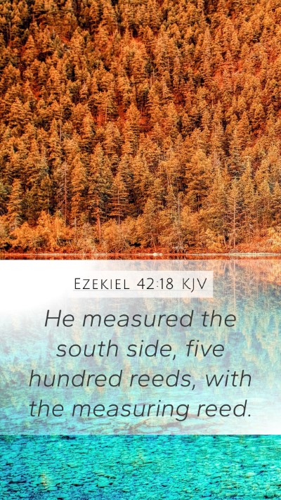 Ezekiel 42:18 Explained