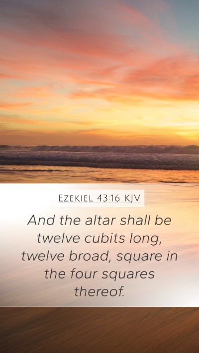 Ezekiel 43:16 Explained