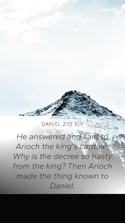 Daniel 2:15 Explained