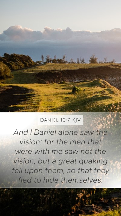 Daniel 10:7 Explained