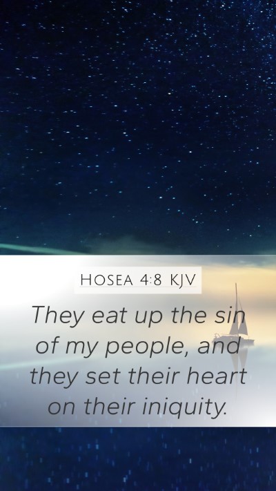 Hosea 4:8 Explained