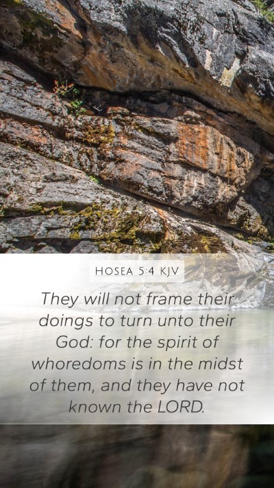 Hosea 5:4 Explained