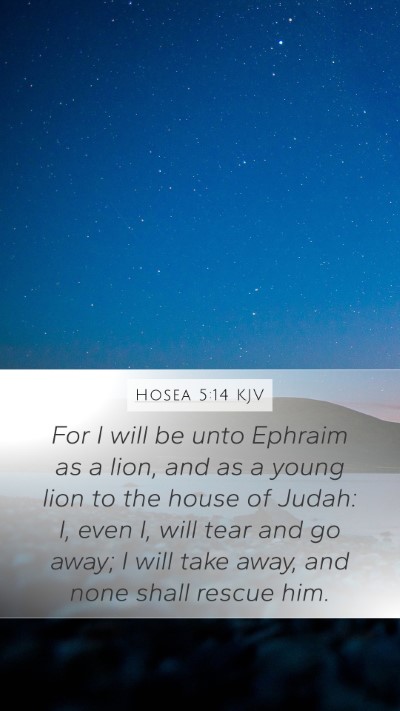 Hosea 5:14 Explained