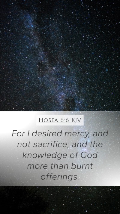 Hosea 6:6 Explained