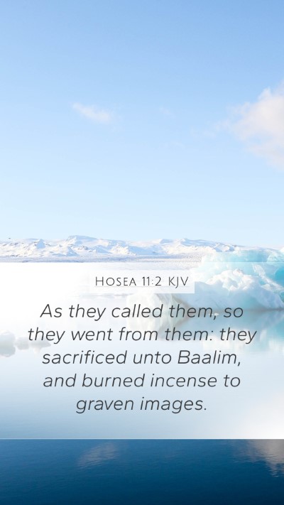 Hosea 11:2 Explained