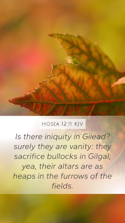 Hosea 12:11 Explained