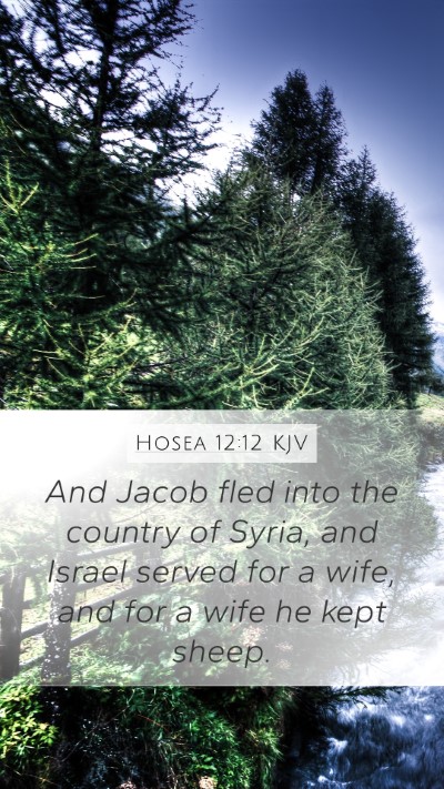 Hosea 12:12 Explained