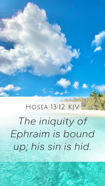 Hosea 13:12 Explained