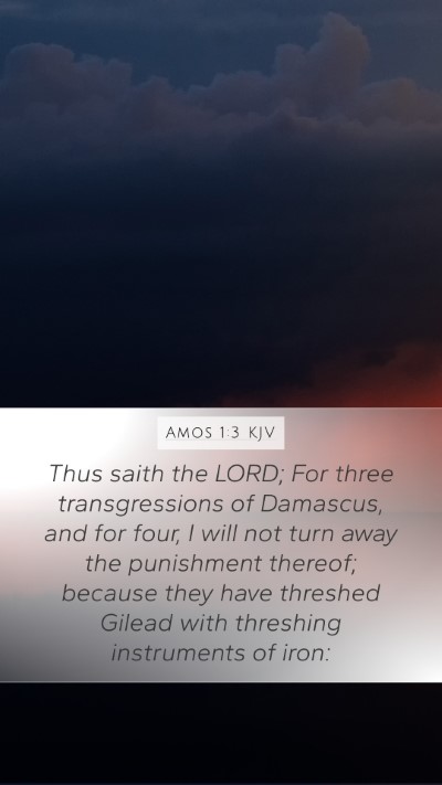 Amos 1:3 Explained