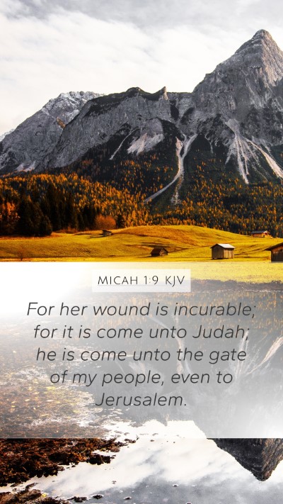 Micah 1:9 Explained