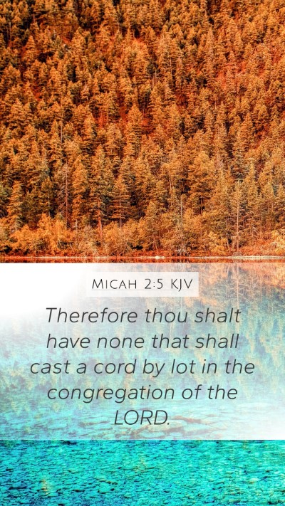 Micah 2:5 Explained