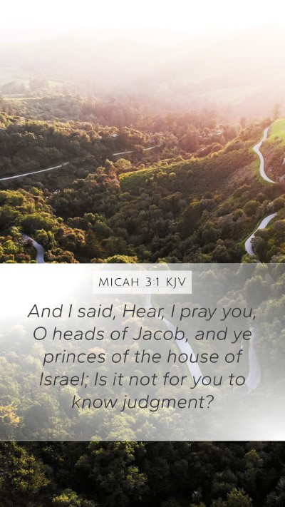 Micah 3:1 Explained