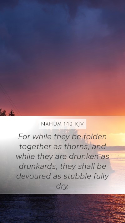 Nahum 1:10 Explained