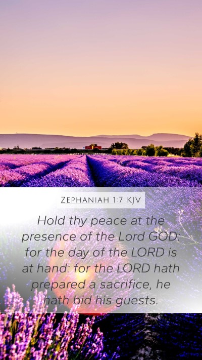 Zephaniah 1:7 Explained