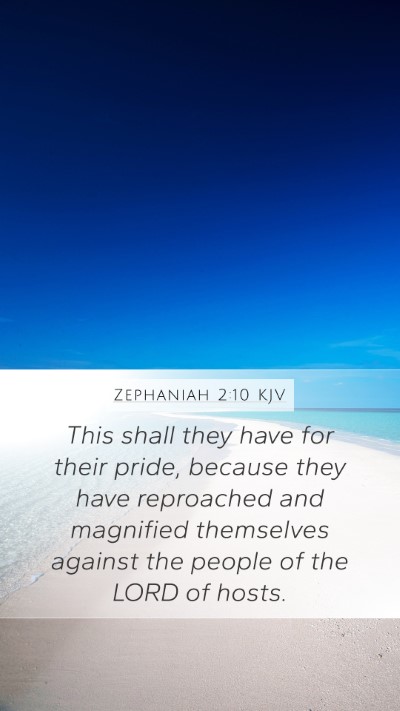 Zephaniah 2:10 Explained