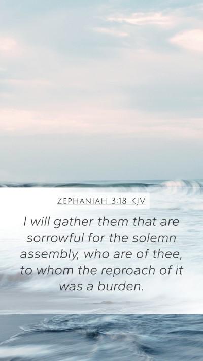 Zephaniah 3:18 Explained