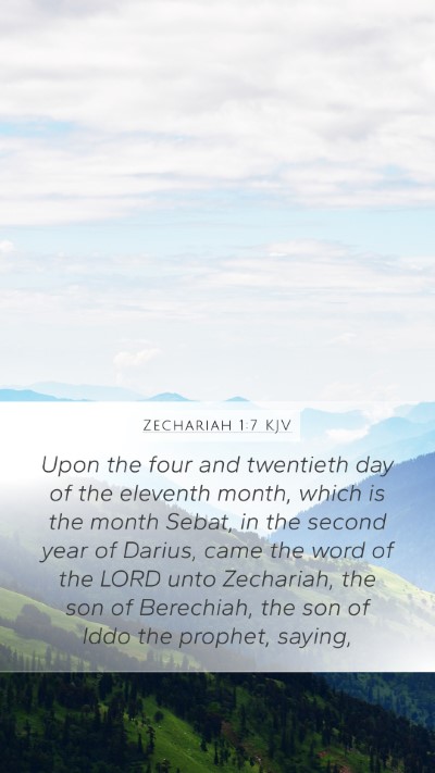 Zechariah 1:7 Explained