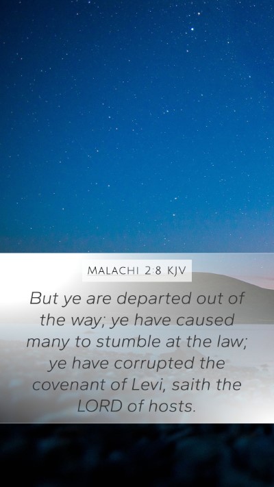 Malachi 2:8 Explained