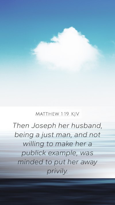 Matthew 1:19 Explained