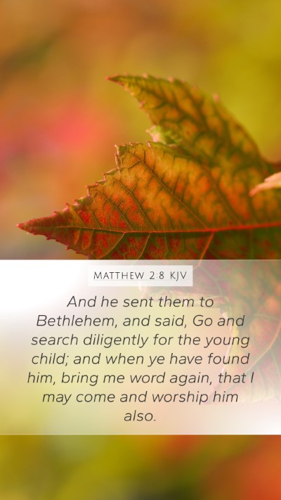 Matthew 2:8 Explained