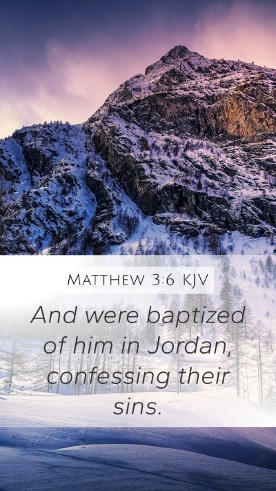 Matthew 3:6 Explained