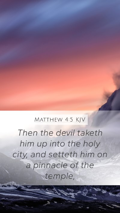 Matthew 4:5 Explained