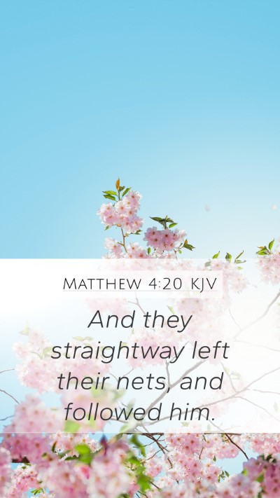 Matthew 4:20 Explained