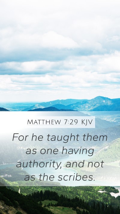 Matthew 7:29 Explained