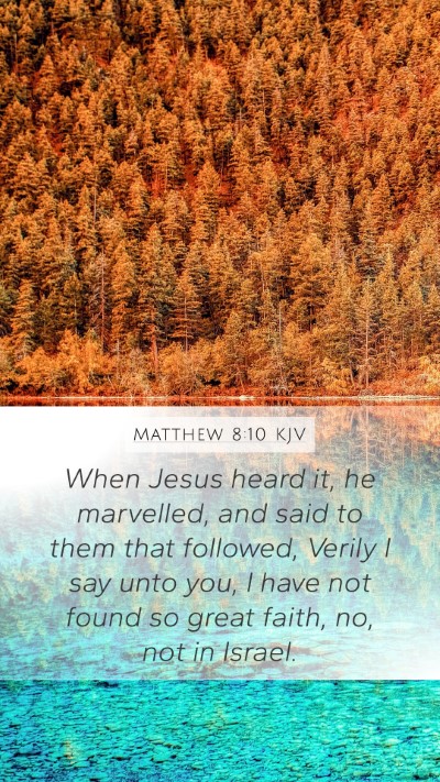 Matthew 8:10 Explained