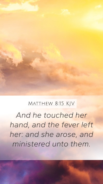 Matthew 8:15 Explained