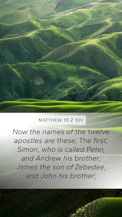 Matthew 10:2 Explained