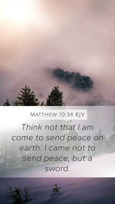 Matthew 10:34 Explained