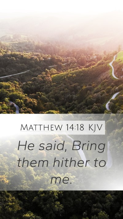 Matthew 14:18 Explained