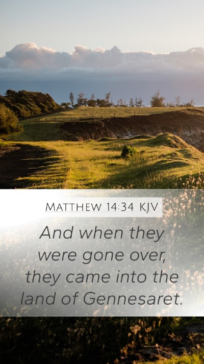 Matthew 14:34 Explained