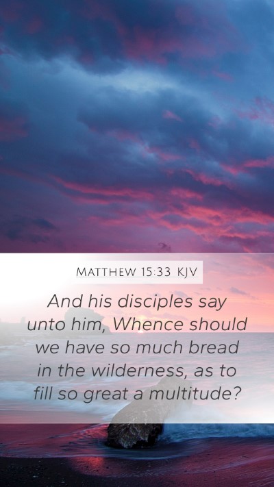 Matthew 15:33 Explained