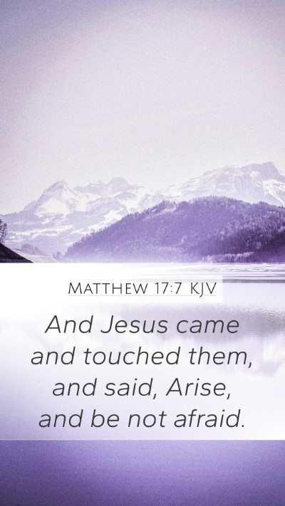 Matthew 17:7 Explained