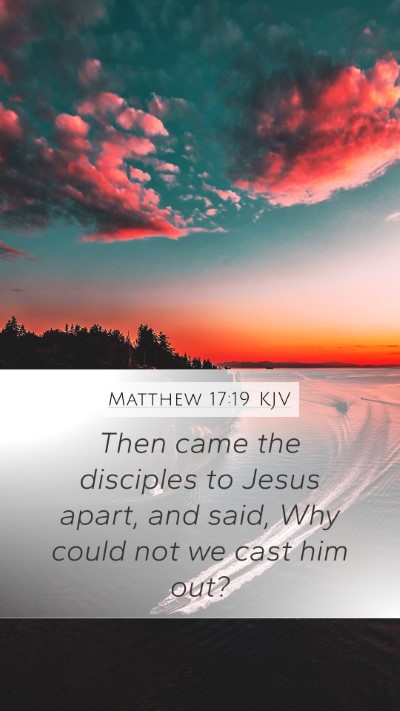 Matthew 17:19 Explained