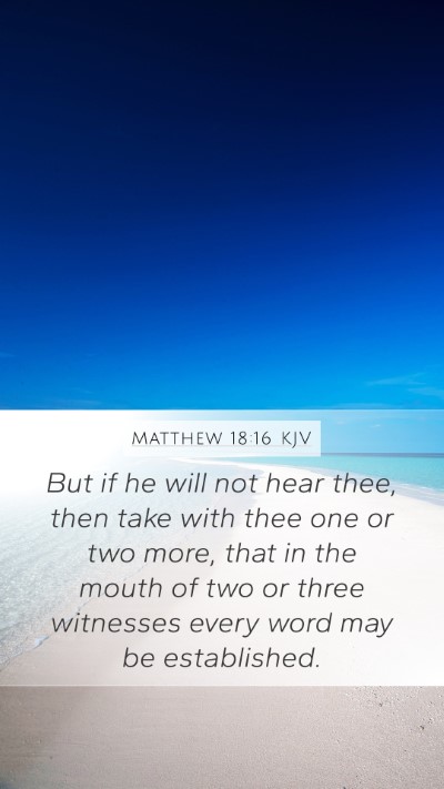 Matthew 18:16 Explained